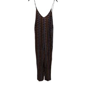 Forever 21 Boho Striped Jumpsuit Size Small